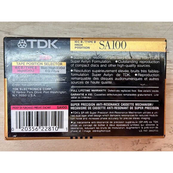 Vintage Mixed Lot Of 7 TDK Blank Audio Casstette Tapes Tipe I D60 D90 SA100 - Picture 5 of 5